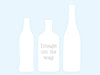Three bottles holding image