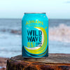 Adnams WIld Wave 0.5% Can on the Beach