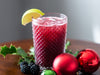 A christmas berry cocktail with baubles 