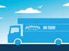 Graphic of the Adnams beer truck