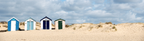A picture of Adnams beach huts on the Southwold beach