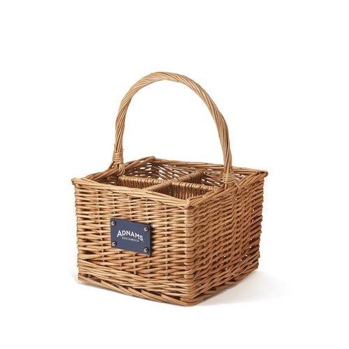 Adnams Four-Bottle Wicker Wine Carrier - Adnams PLC