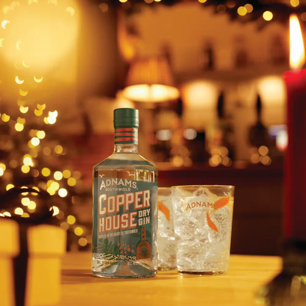 Copper House Dry Gin & 2 x 4 pack Fever Tree Regular Tonics Adnams PLC