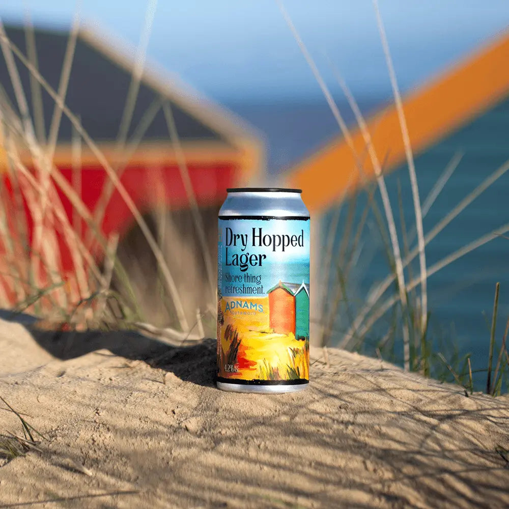Adnams Dry Hopped Lager, 440ml cans – Adnams PLC