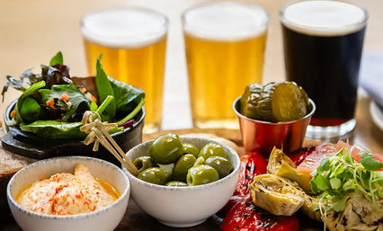 Vegetarian Brewer's Board <br>  plus,  x3-thirds of Adnams beer