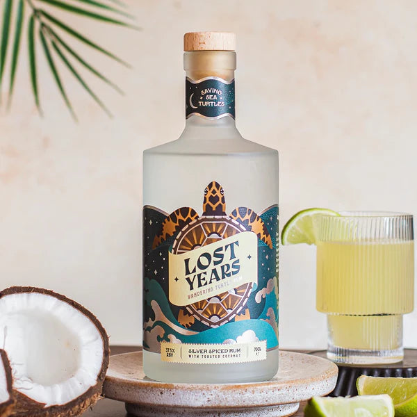 Lost Years Silver Spiced Rum With Toasted Coconunt