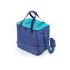 Adnams Navy Large Cool Bag. The perfect size to keep all of your essentials cool for a picnic.