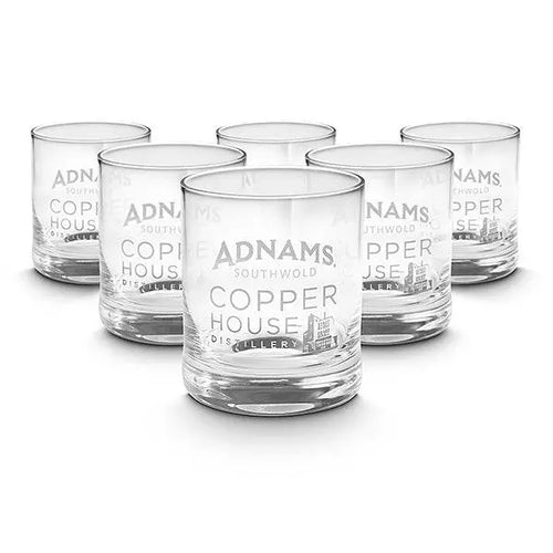 Copper House Distillery Spirits Glasses. Pack of six - Adnams PLC