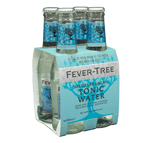 Fever-Tree Mediterranean Tonic Water 4x200ml - Adnams PLC