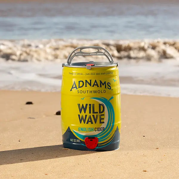 Wild Wave Mini Keg on a beach